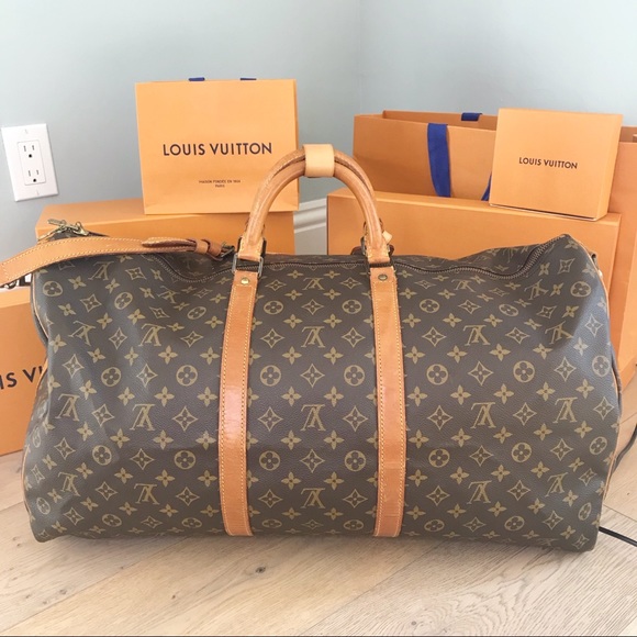 ♥️SOLD♥️ KEEPALL BANDOULIERE 60 - Picture 2 of 7